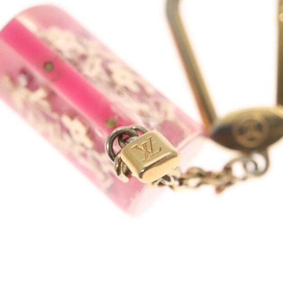 LOUIS VUITTON Porte Cles Speedy Unclusion Charm metal Pink M65024 LV Auth 127733 - Picture 3 of 8